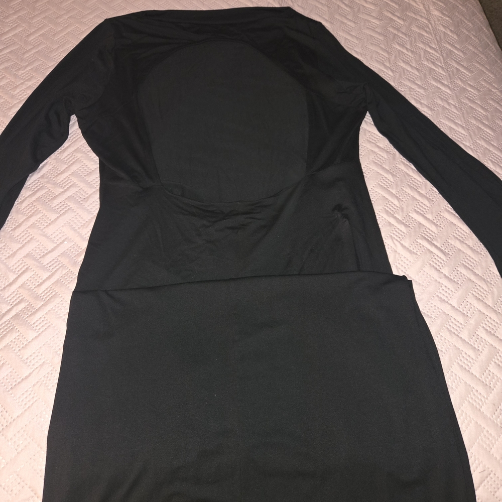 ASOS Elegant Black Backless Dress